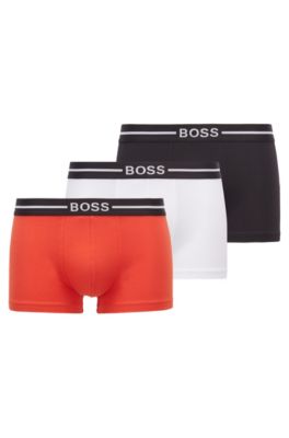 - Three-pack of trunks in with