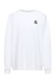 Sweatshirt aus recot²®-Baumwolle mit Bären-Artwork, Weiß