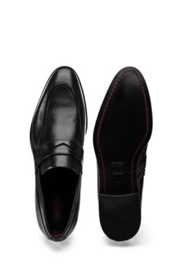 hugo boss mens black shoes