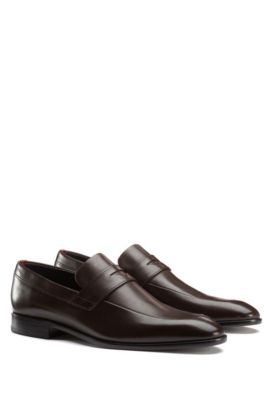 hugo boss dress shoes brown