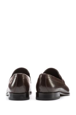 hugo boss dark brown shoes