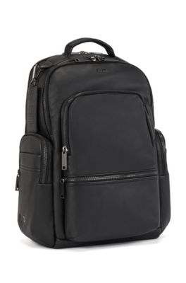 hugo boss victorian leather backpack