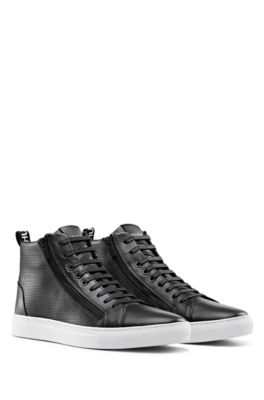 hugo boss high top trainers