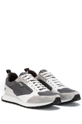 mens grey hugo boss trainers