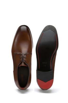 hugo boss dark brown shoes