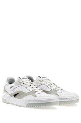 hugo boss mens white trainers