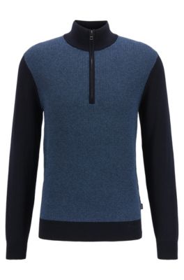 hugo boss zip sweater