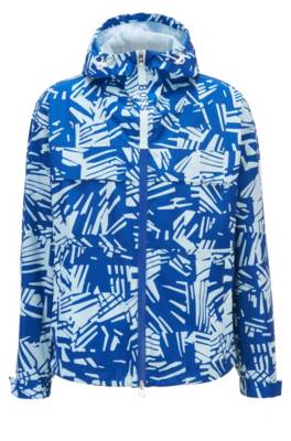Veste déperlante Regular Fit à imprimé moderne