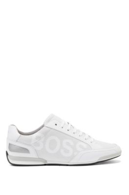 low profile white trainers