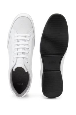 hugo boss white trainers mens