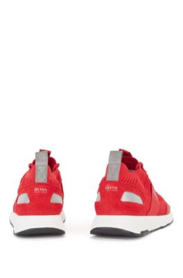hugo boss red sneakers