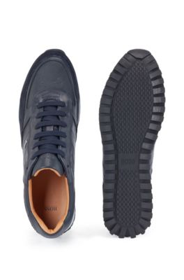 hugo boss blue suede boots