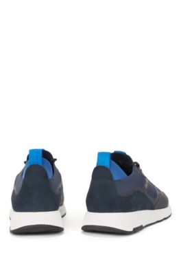 boss blue trainers