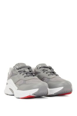mens grey hugo boss trainers