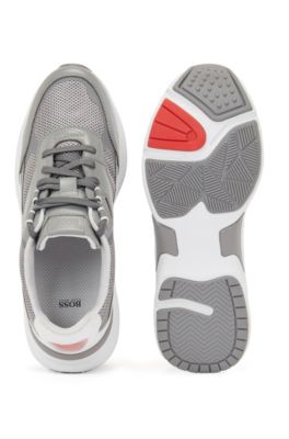 boss trainers grey