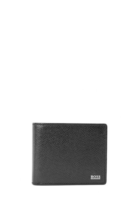Signature Collection wallet in palmellato leather, Black