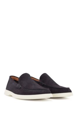 hugo boss suede loafers