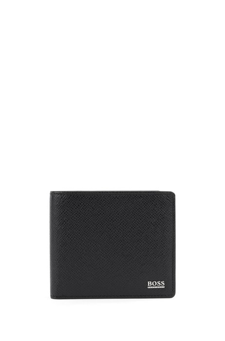 Signature Collection billfold wallet in palmellato leather, Black