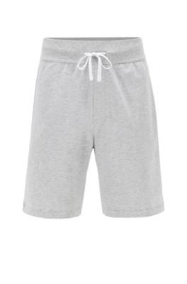 Short d’intérieur en coton à logo et bandes contrastantes