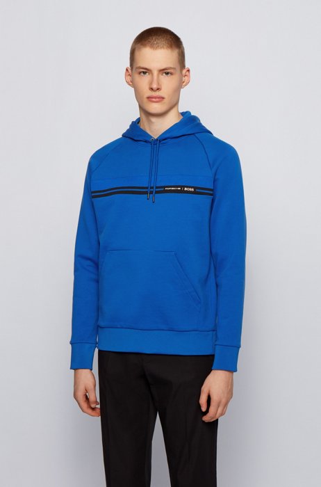 Regular-fit sweatshirt in mercerized cotton terry , Light Blue