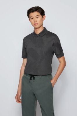hugo boss silk polo shirt