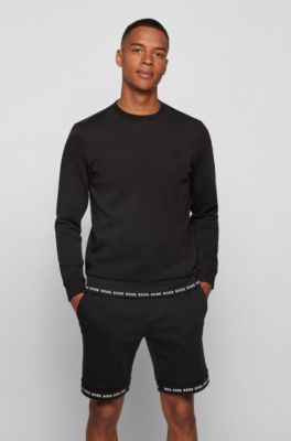 BOSS - Slim-fit sweatshirt with 