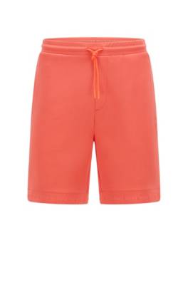 Short Regular Fit en jersey stretch avec bas des jambes à logo
