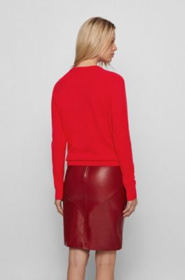 womens pink hugo boss jumper