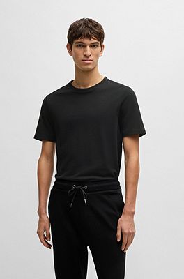 BOSS Camiseta básica de punto individual de ajuste moderno para hombre