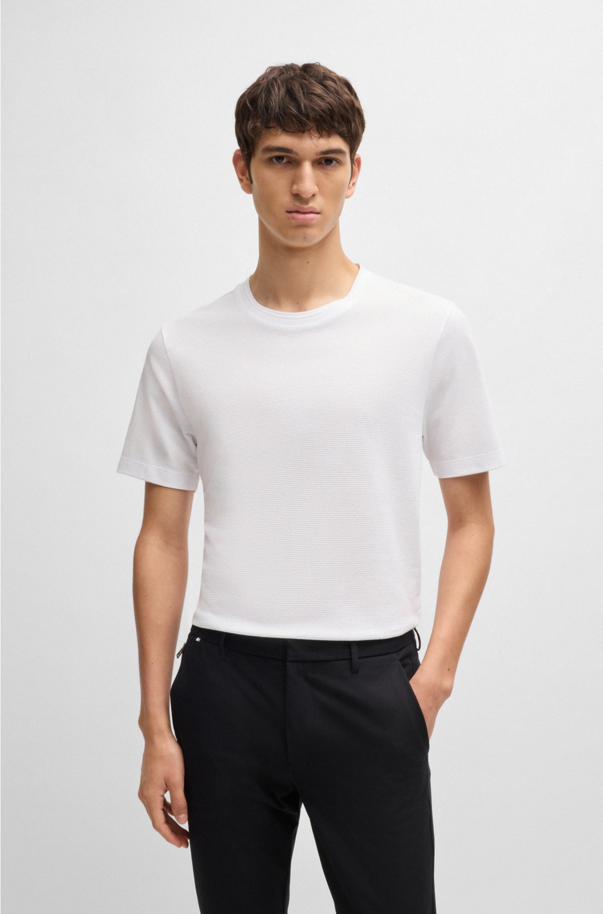 Mens Core Blend Cotton/Polyester Tee Shirt White 4XL