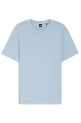 Cotton-blend T-shirt with bubble-jacquard structure 4