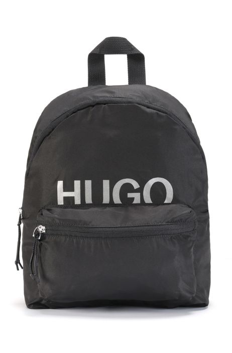 HUGO - Packable backpack in fabric with printed