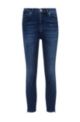 LOU skinny-fit jeans in stretch denim with zipped hems, Blue