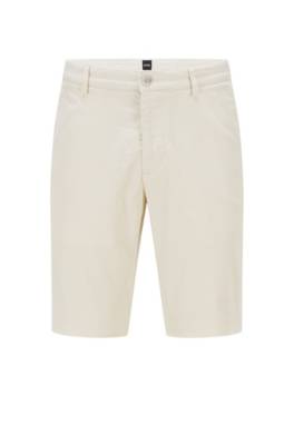 Short Slim Fit en coton stretch structuré
