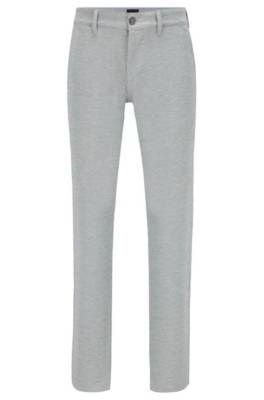 Pantalon Slim Fit en maille de tissu stretch