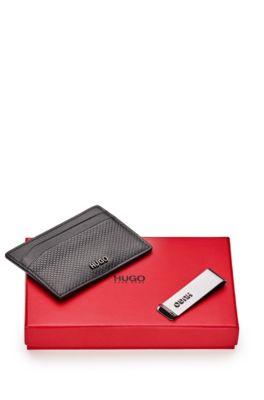 hugo boss bifold leather wallet