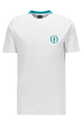 T-shirt en jersey de coton stretch, orné du thème de la collection