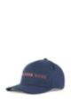 Cotton-blend cap with logo artwork, Dark Blue