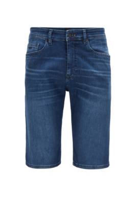 Short Tapered Fit en denim super stretch indigo