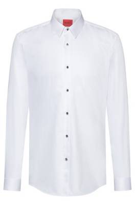 Chemise de soirée Slim Fit en satin de coton