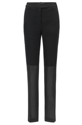 Pantalon Regular Fit en laine vierge