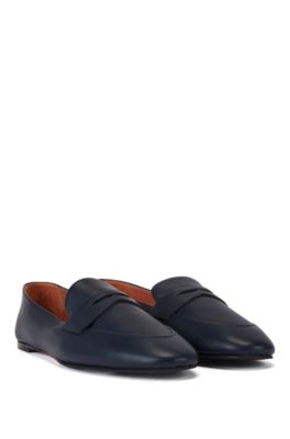 hugo boss leather loafers