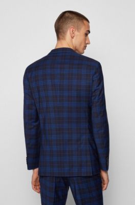 hugo boss tartan suit