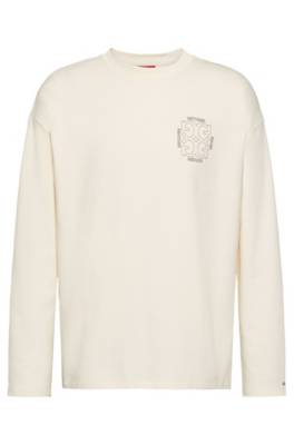 Sweat Regular Fit en coton recot²® avec motif artistique au dos