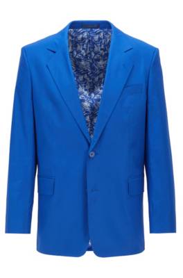 Veste Relaxed Fit en coton stretch avec intérieur à motif