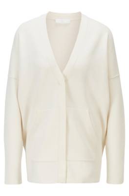 Cardigan Oversized Fit avec patte de boutonnage recouverte