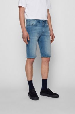 boss jean shorts