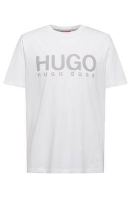 T-shirt à col rond en jersey de coton avec logo imprimé