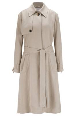 Trench Regular Fit en chanvre naturel