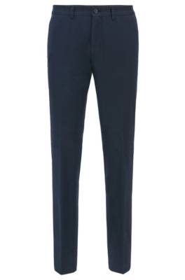 Pantalon Extra Slim Fit en coton stretch, avec doublure à monogramme